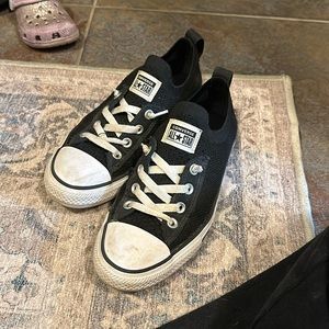 Black converse lows